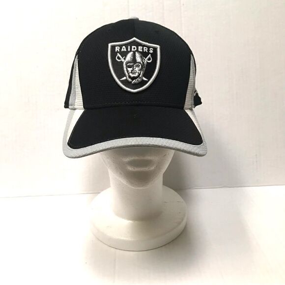 New Era 39Thirty NFL Raiders flex fit baseball cap L/XL - Picture 2 of 7